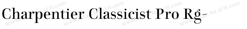 Charpentier Classicist Pro Rg字体转换